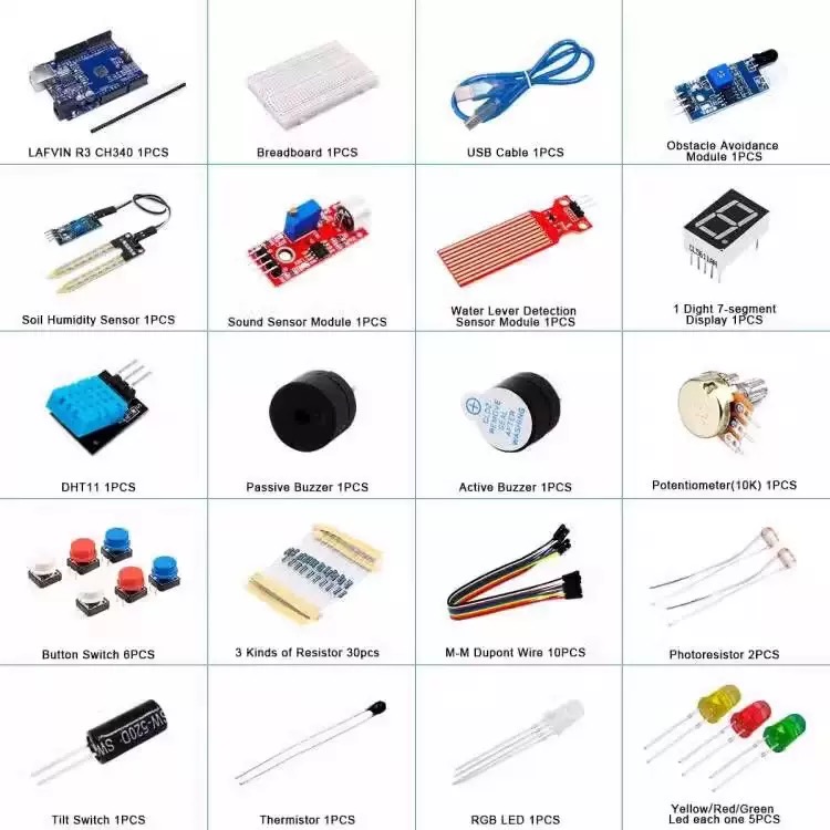 Mini Kit Arduino Débutant , vue 2