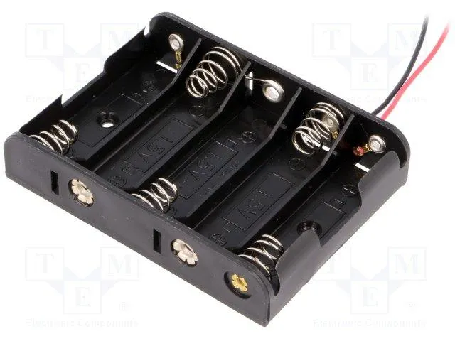 Support pour 5 Piles 1.5V (Série)