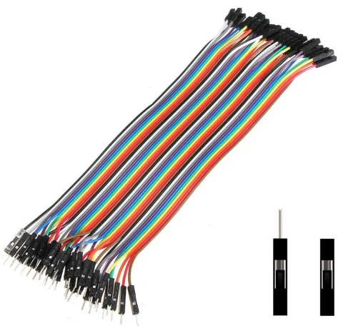 Fils de câblage mâle-femelle (jumper wires)